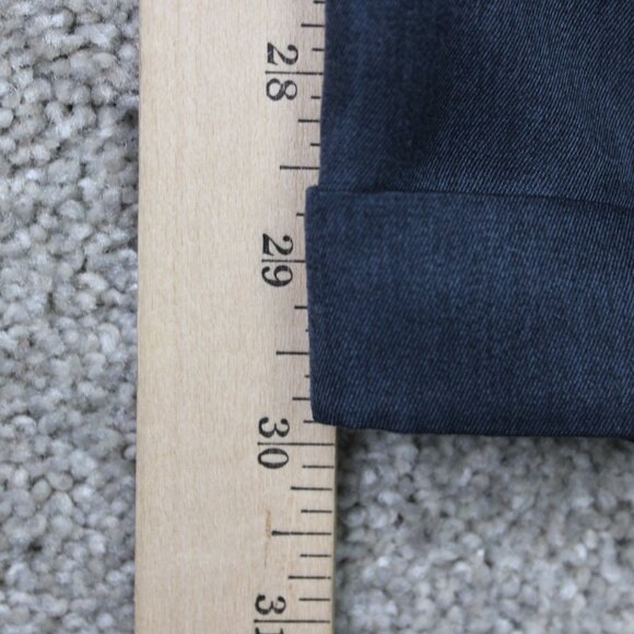 Savane Pants NWT Men 42x30 Blue Silkworks Traditions Micro Fiber Pleated Cuffed - Picture 4 of 15